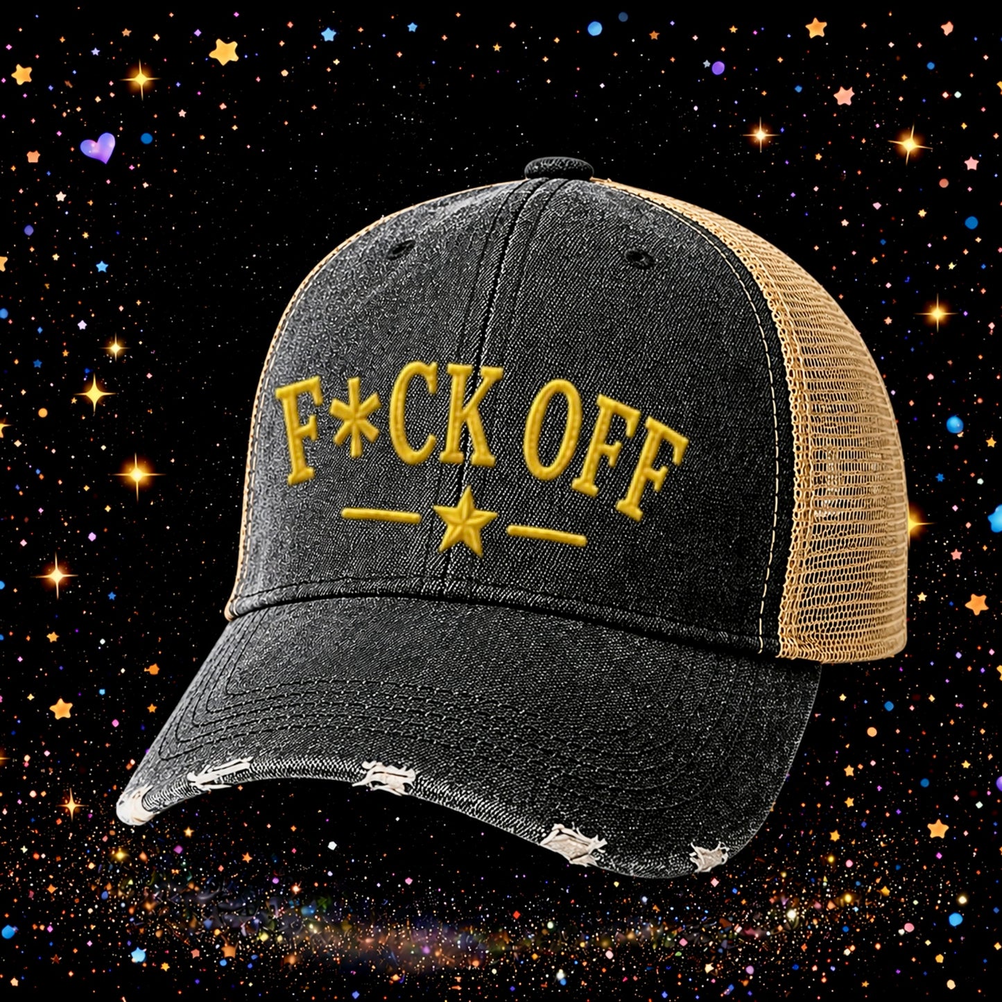 F*ck Off | Embroidered Trucker Hat | Snapback Cap | Unisex | Funny