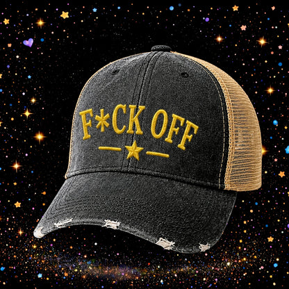 F*ck Off | Embroidered Trucker Hat | Snapback Cap | Unisex | Funny
