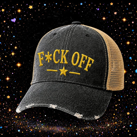 F*ck Off | Embroidered Trucker Hat | Snapback Cap | Unisex | Funny