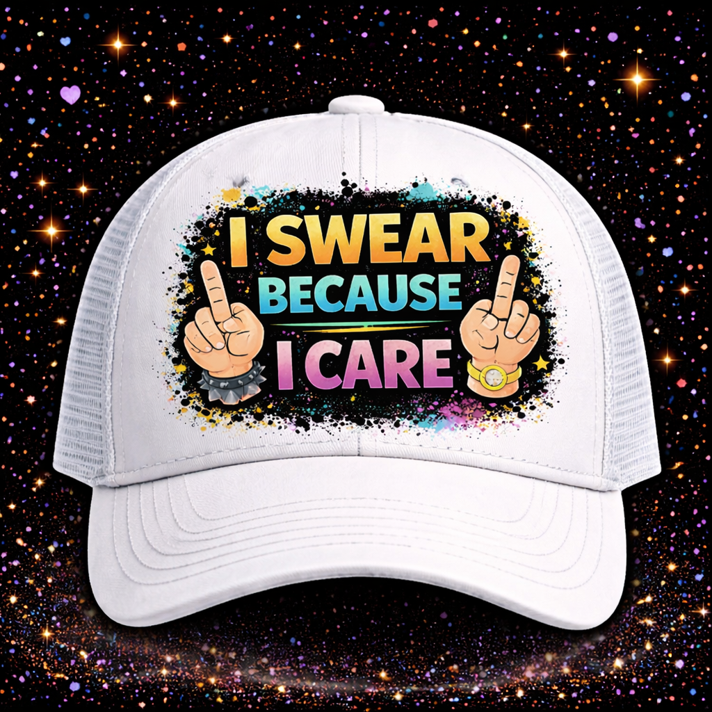 I Swear Because I Care Digital Download | Sublimation & DTF PNG | Instant Download | Funny | Sarcastic