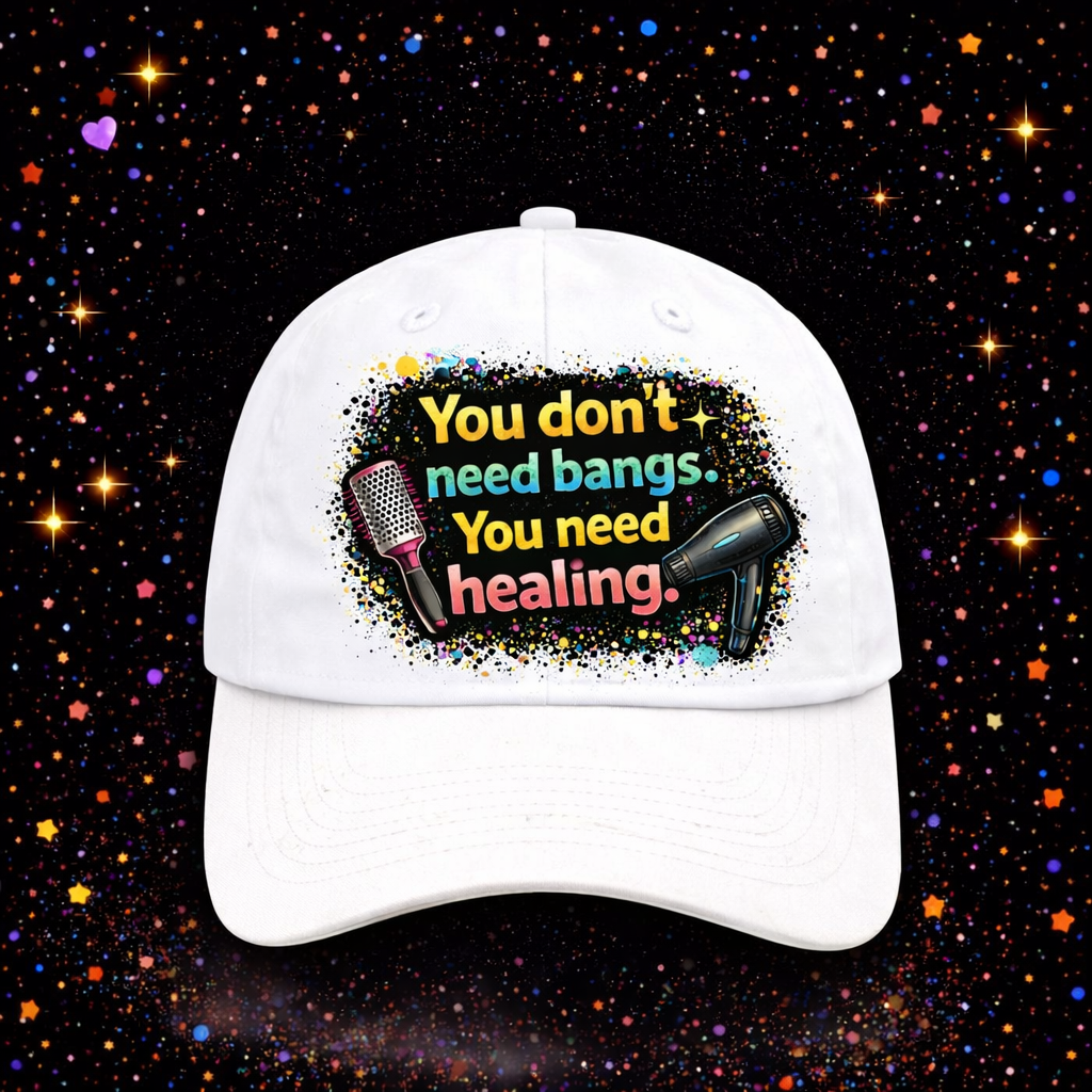 You Don’t Need Bangs You Need Healing Digital Download | Sublimation & DTF PNG | Instant Download | Funny | Sarcastic | Hair Stylist | Salon