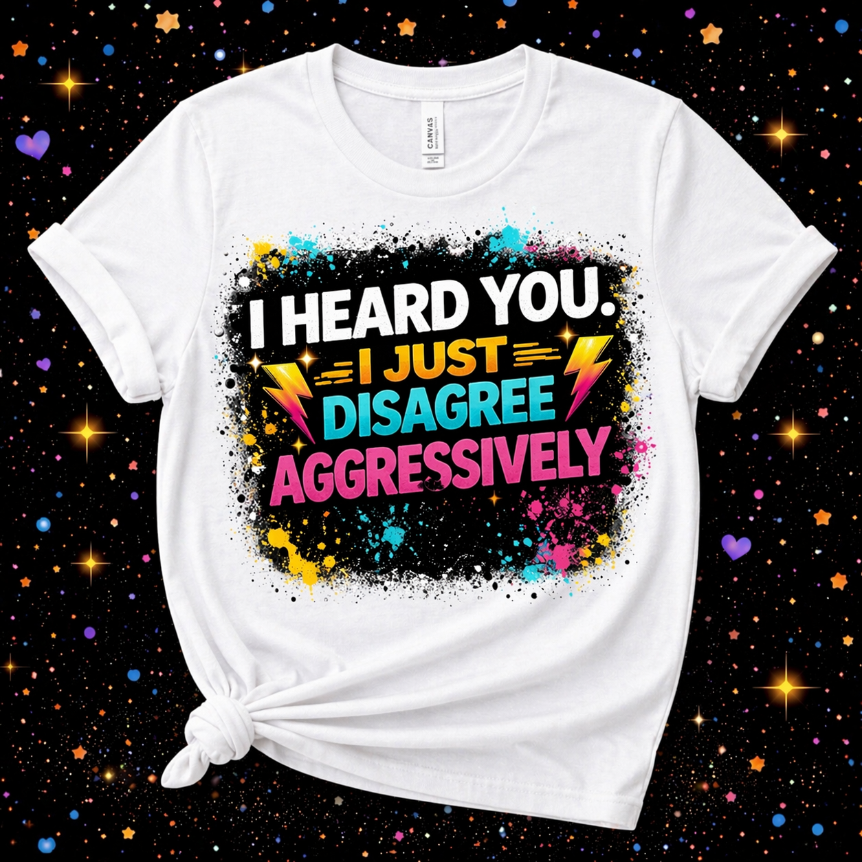 I Heard You I Just Disagree Aggressively | Sublimation & DTF PNG | Instant Download | Funny | Sarcastic