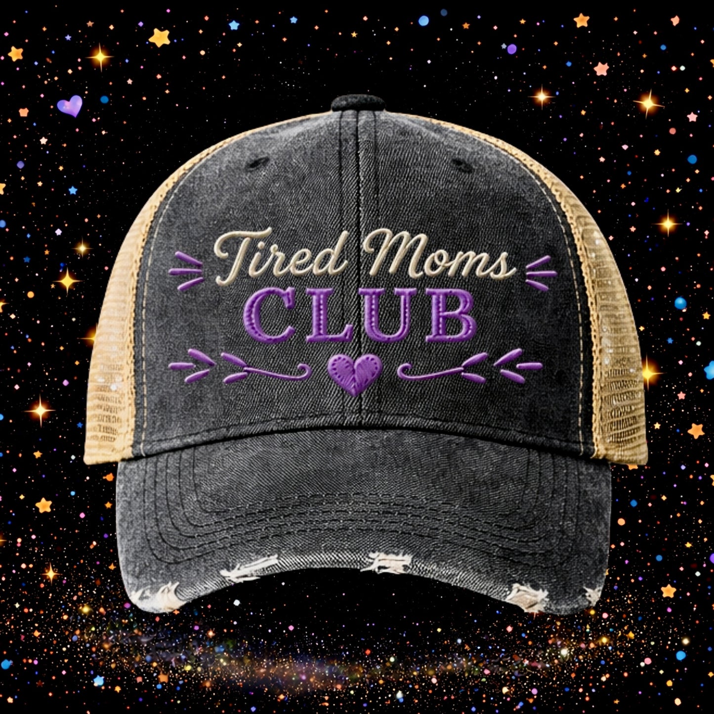Tired Moms Club | Embroidered Trucker Hat | Snapback Cap | Unisex