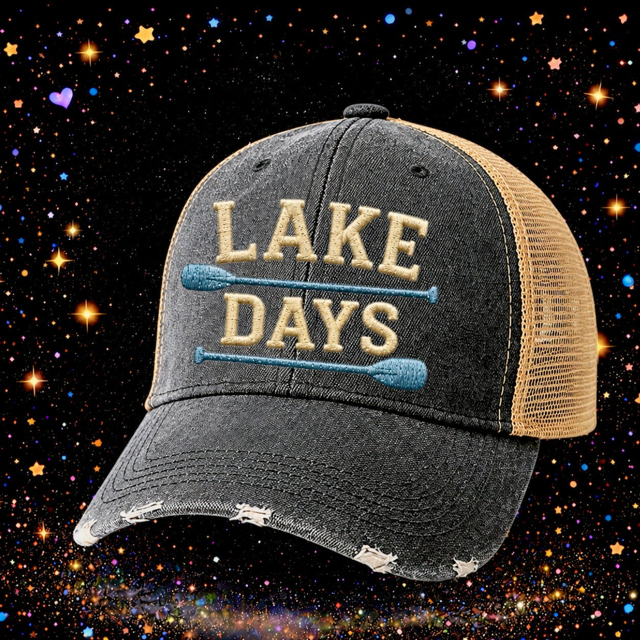 Lake Days | Embroidered Trucker Hat | Snapback Cap | Lake |Summer
