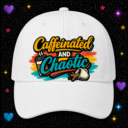 Caffeinated And Chaotic | Sublimation & DTF PNG | Instant Download | Funny | Sarcastic