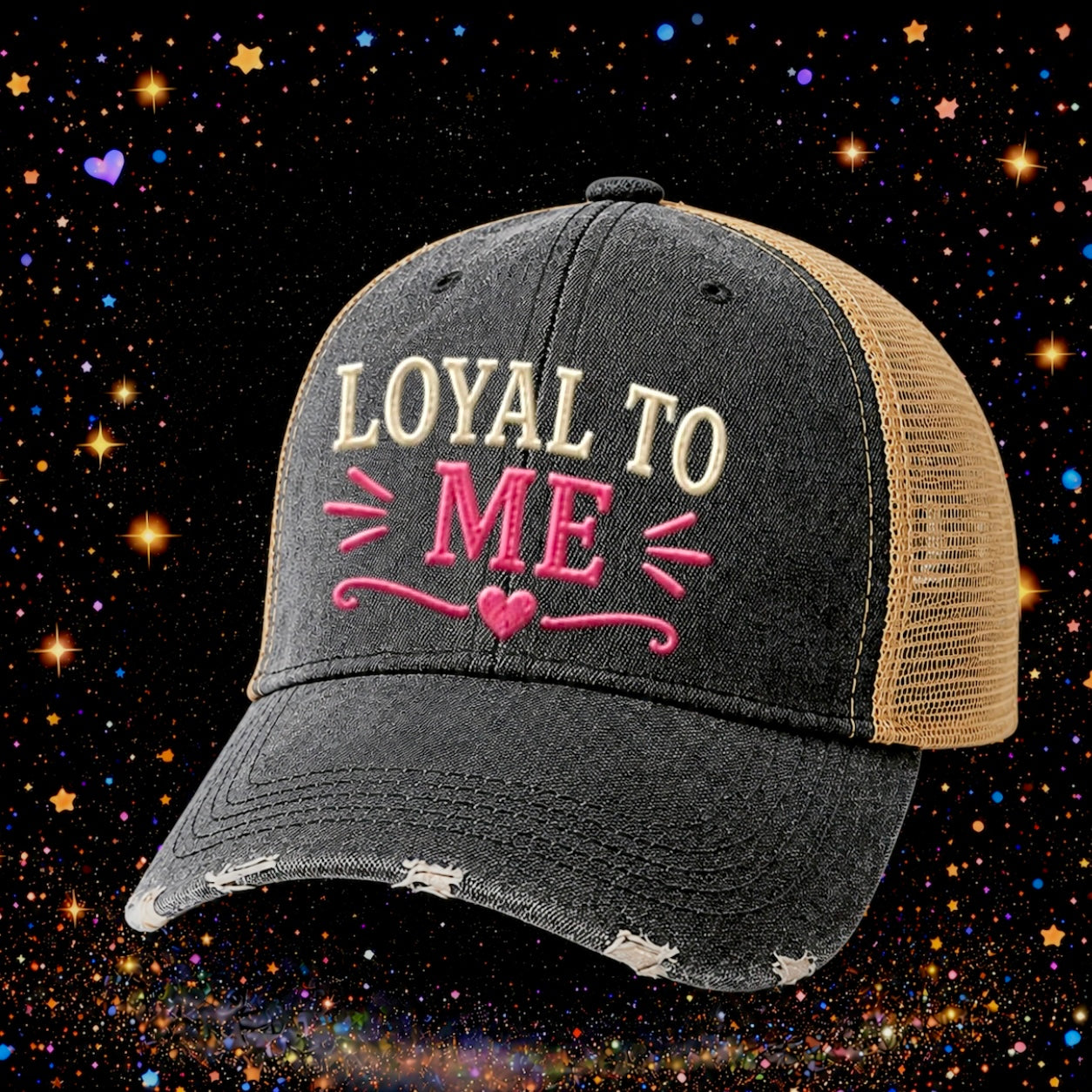 Loyal To Me | Embroidered Trucker Hat | Snapback Cap | Funny
