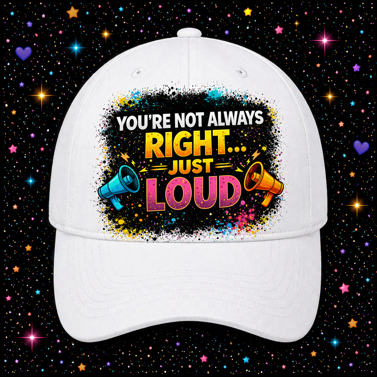 You’re Not Always Right…Just Loud | Sublimation & DTF PNG | Instant Download | Funny | Sarcastic