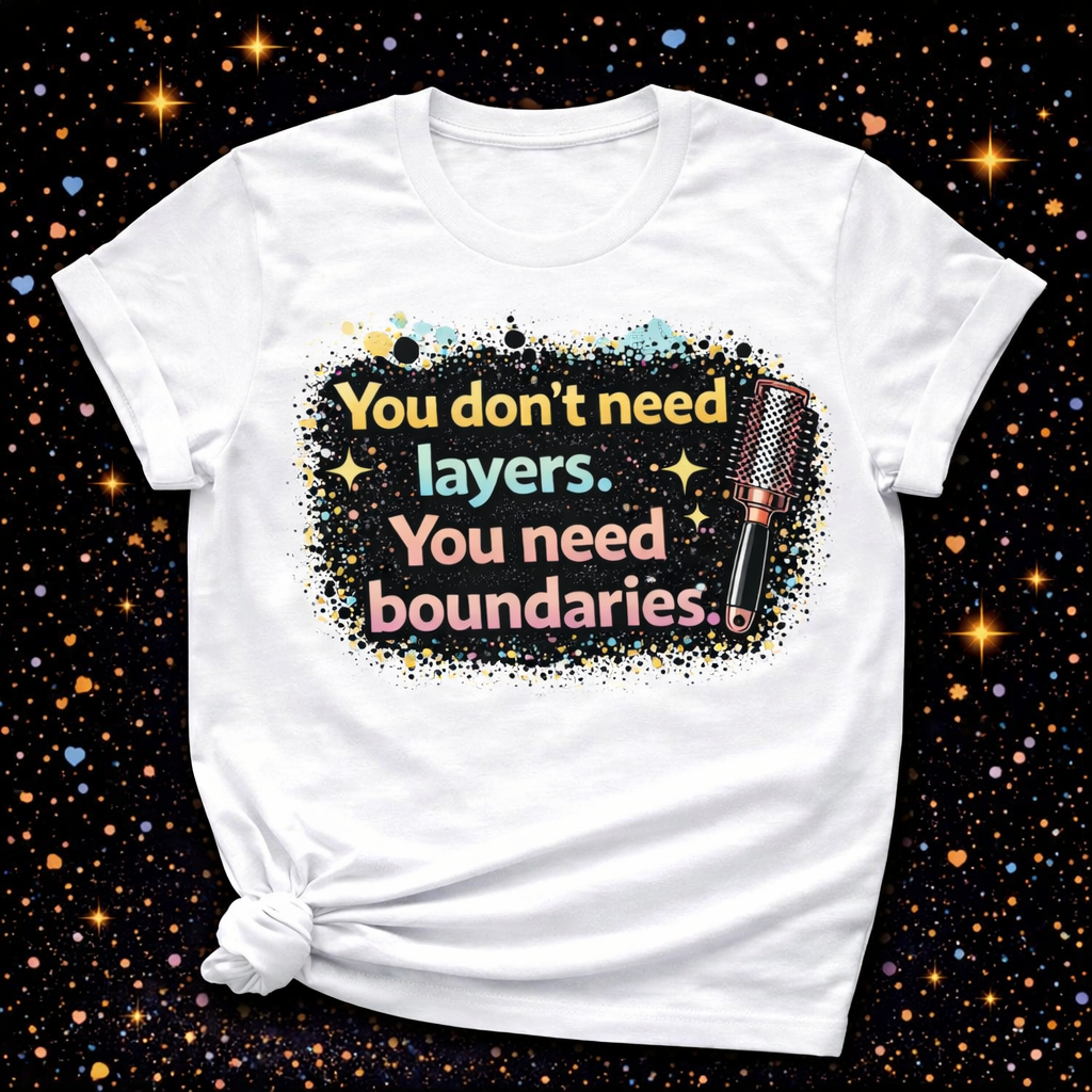 You Don’t Need Layers You Need Boundaries Digital Download | Sublimation & DTF PNG | Instant Download | Funny | Sarcastic | Hair Stylist | Salon