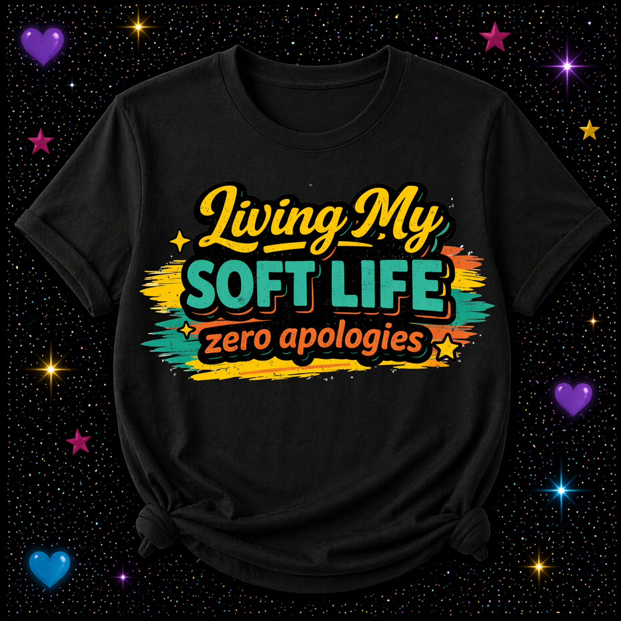 Living My Soft Life Zero Apologies | Sublimation & DTF PNG | Instant Download | Funny | Sarcastic