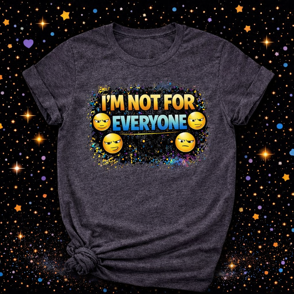 I’m Not For Everyone Funny Sarcastic Design | Sublimation & DTF PNG | Instant Download | Sarcastic | Funny|