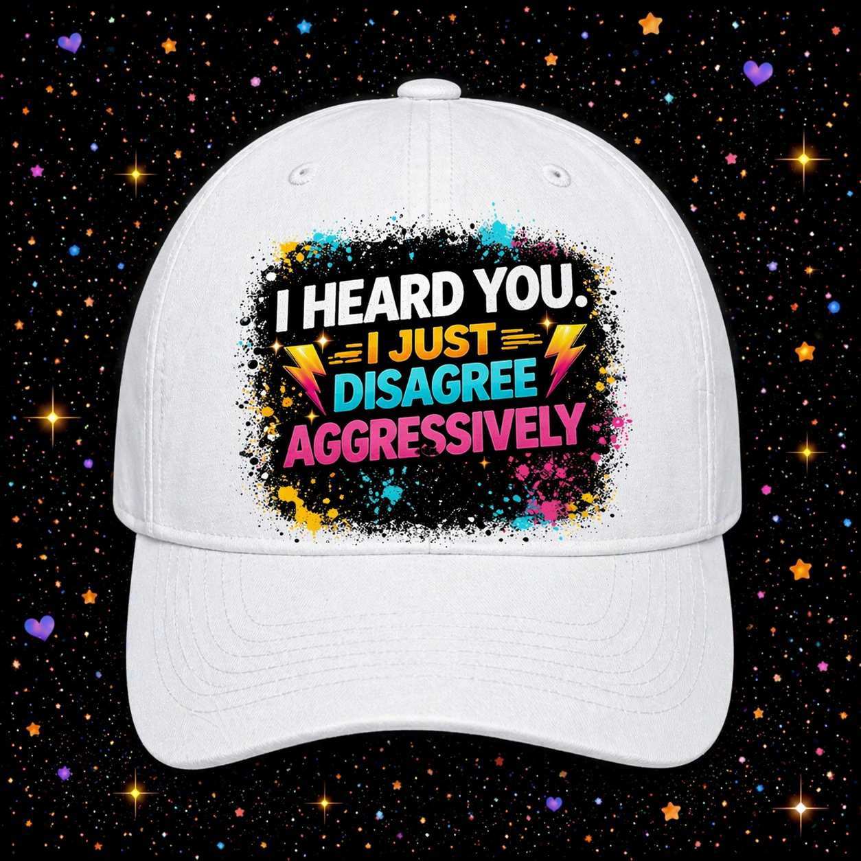 I Heard You I Just Disagree Aggressively | Sublimation & DTF PNG | Instant Download | Funny | Sarcastic