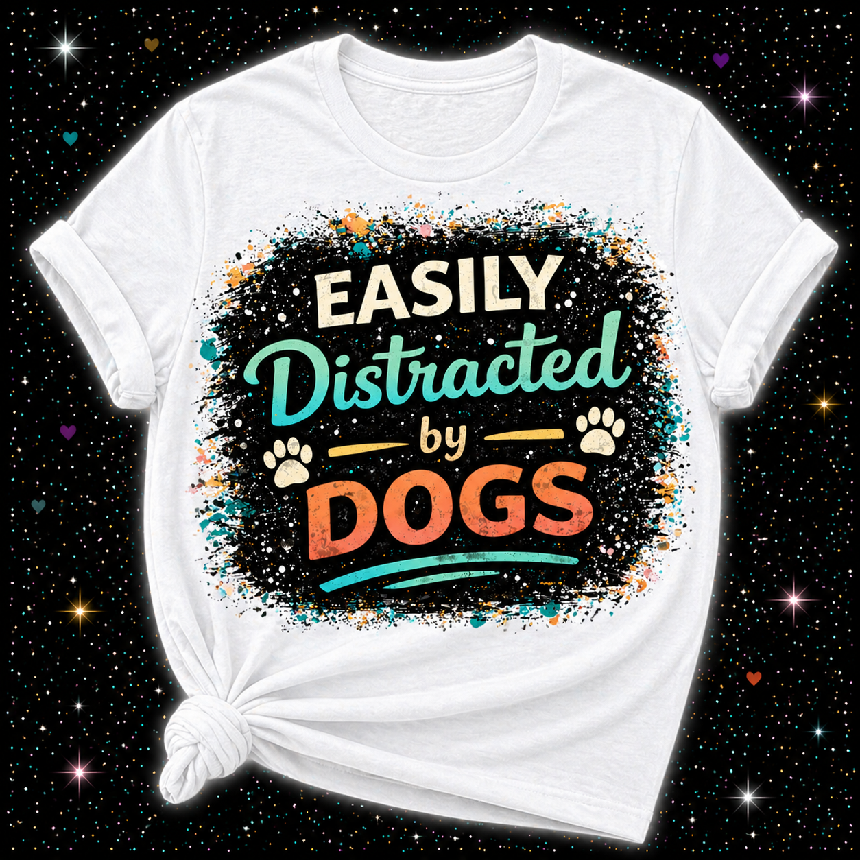 Easily Distracted By Dogs | Sublimation & DTF PNG | Instant Download | Funny | Sarcastic