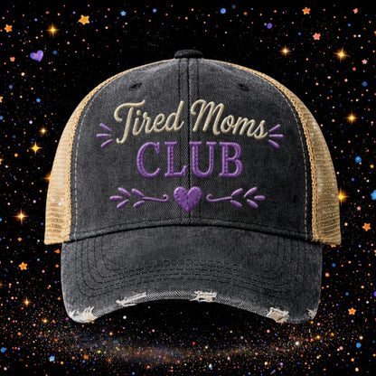 Tired Moms Club | Embroidered Trucker Hat | Snapback Cap | Unisex