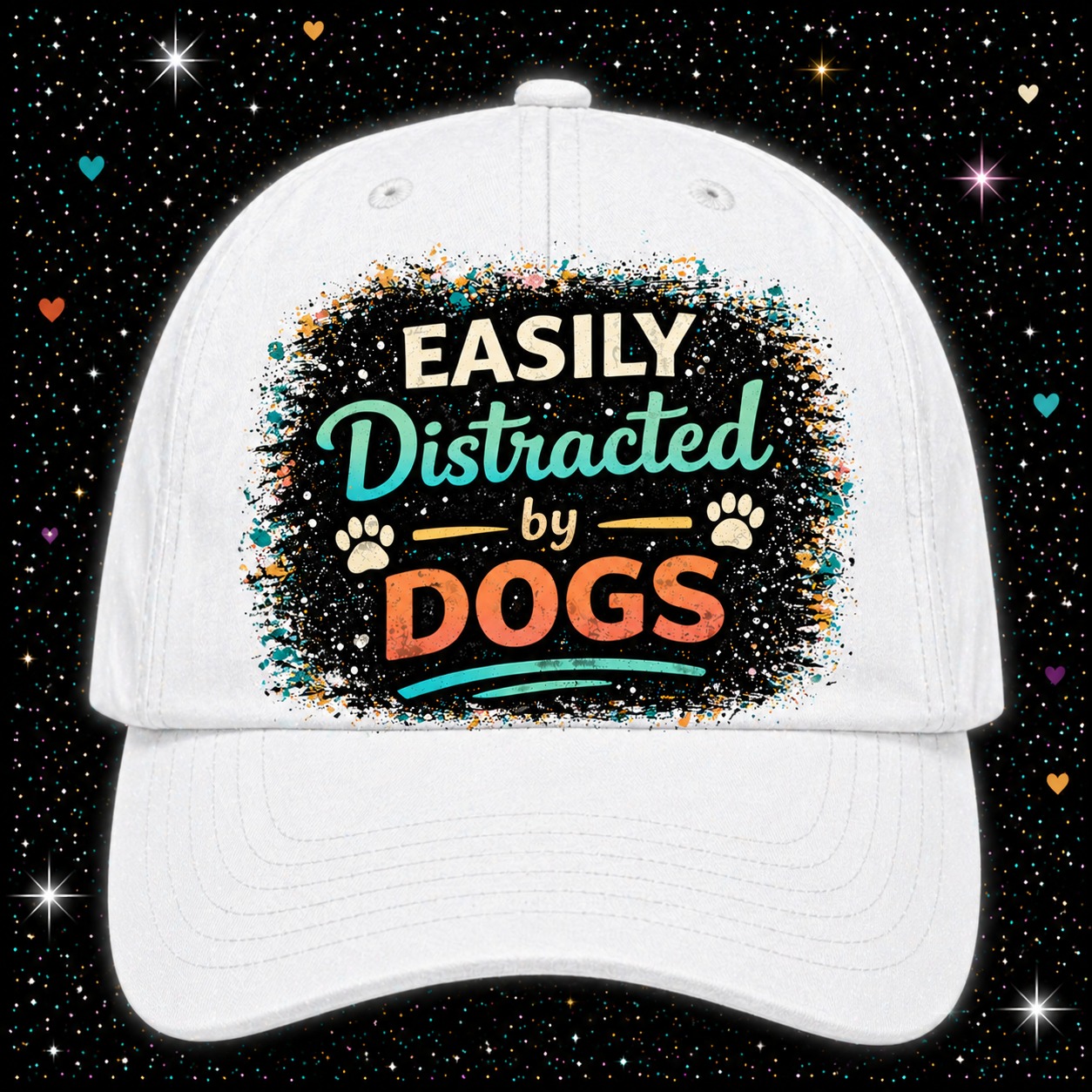 Easily Distracted By Dogs | Sublimation & DTF PNG | Instant Download | Funny | Sarcastic
