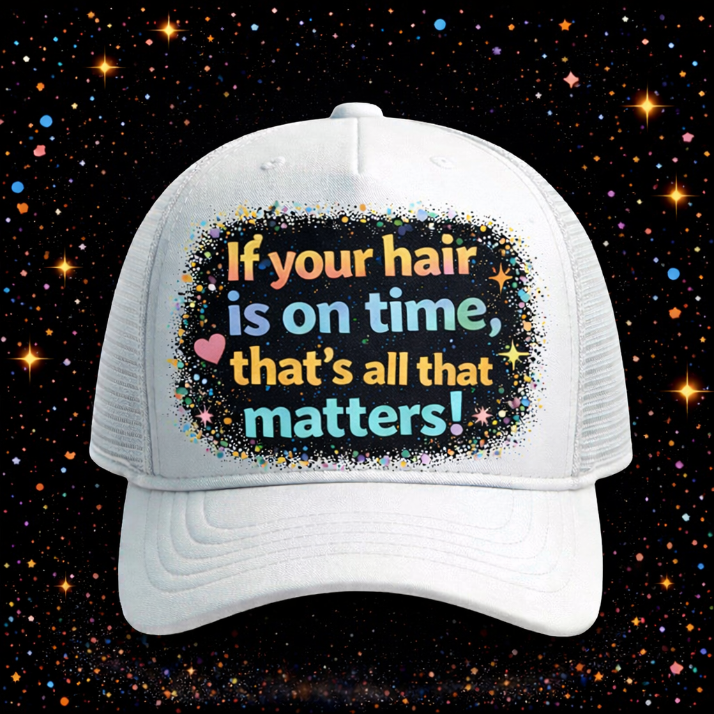 If Your Hair Is On Time, That’s All That Matters | Sublimation & DTF PNG | Instant Download | Funny | Sarcastic | Hair Stylist | Salon