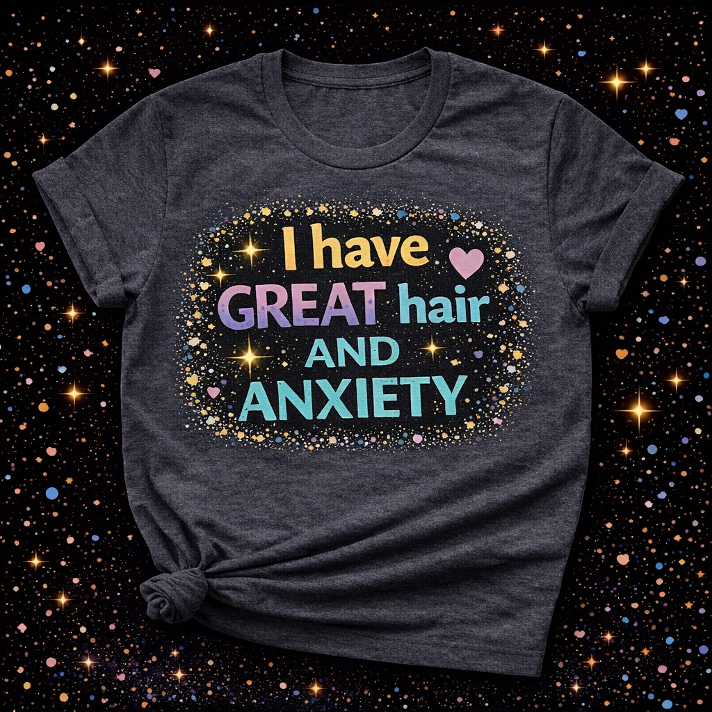 I Have Great Hair And Anxiety Digital Download | Sublimation & DTF PNG | Instant Download | Funny | Sarcastic | Hair Stylist | Salon
