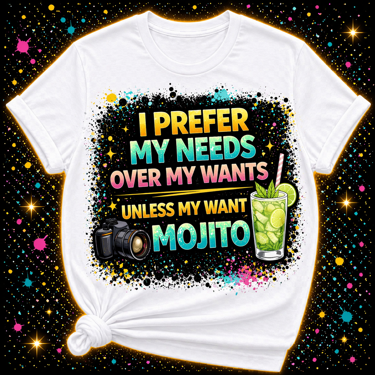 I Prefer My Needs Over My Wants Unless A Mojito Digital Download | Sublimation & DTF PNG